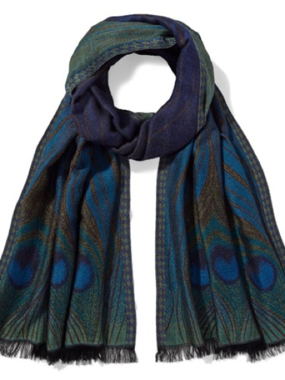 Louise C Tiffany Peacock 🦚 Shawl